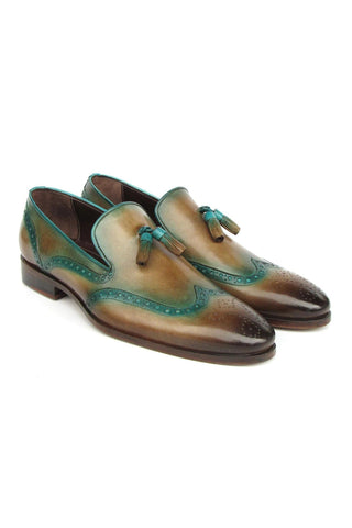 Paul Parkman Leather Wingtip Tassels Loafers (PM6435)