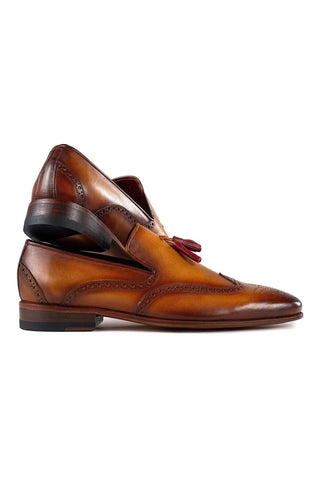 Paul Parkman Leather Wingtip Tassels Loafers (PM6435)