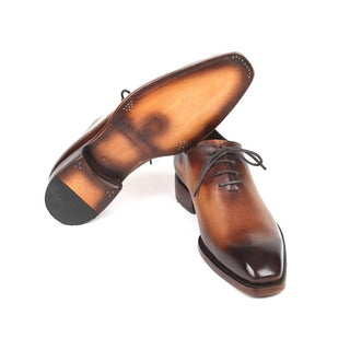 Paul Parkman Men's Brown Wholecut Calf-Skin Leather Oxfords 3222-BRW (PM6131)-AmbrogioShoes