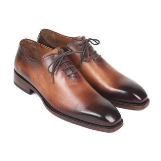 Paul Parkman Men's Brown Wholecut Calf-Skin Leather Oxfords 3222-BRW (PM6131)-AmbrogioShoes