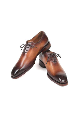 Paul Parkman Men's Brown Wholecut Leather Oxfords 3222-BRW (PM6131)-AmbrogioShoes