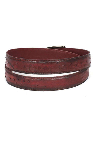 Paul Parkman Men's Exotic Ostrich Skin Belt (PMB400)