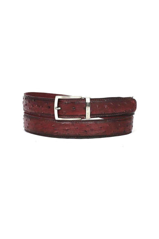 Paul Parkman Men's Exotic Ostrich Skin Belt (PMB400)