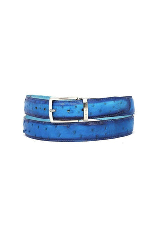 Paul Parkman Men's Exotic Ostrich Skin Belt (PMB400)
