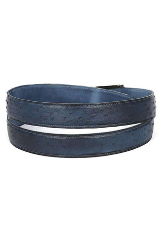 Paul Parkman Men's Exotic Ostrich Skin Belt (PMB400)