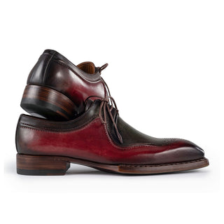 Paul Parkman Men's Handmade Shoes Hand-Welted Calf-Skin Leather Derby (PM6438)-AmbrogioShoes