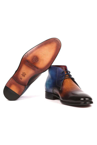 Paul Parkman Men's Leather Chukka Boots (PM6173)-AmbrogioShoes