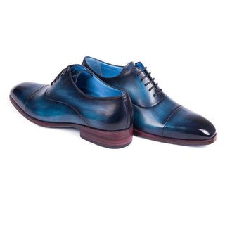 Paul Parkman Men's Shoes Calf-Skin Leather Cap-Toe Oxfords (PM5806)-AmbrogioShoes