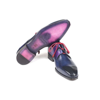 Paul Parkman Men's Shoes Calf-Skin Leather Ghillie Lacing Oxfords (PM5704)-AmbrogioShoes