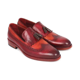 Paul Parkman Men's Shoes Calf-Skin Leather Kiltie Tassel Loafers (PM5204)-AmbrogioShoes