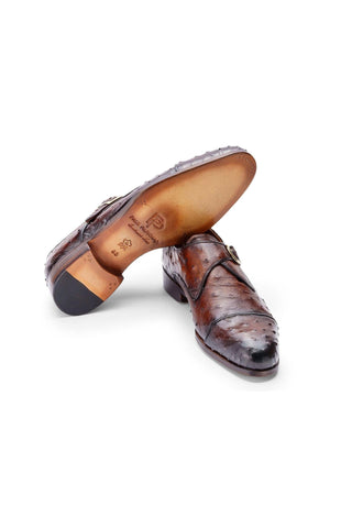 Paul Parkman Ostrich Single Monk Strap (PM6437)