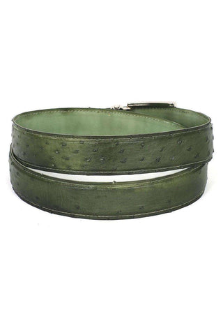 Paul Parkman Ostrich Skin Belt-AmbrogioShoes