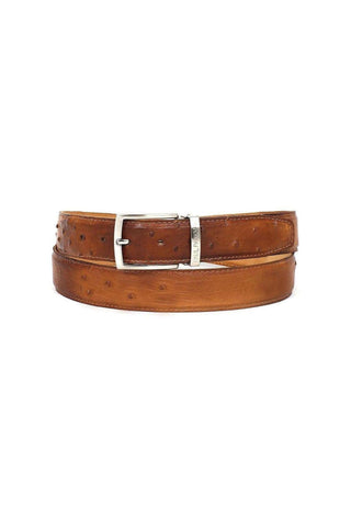 Paul Parkman Ostrich Skin Belt-AmbrogioShoes