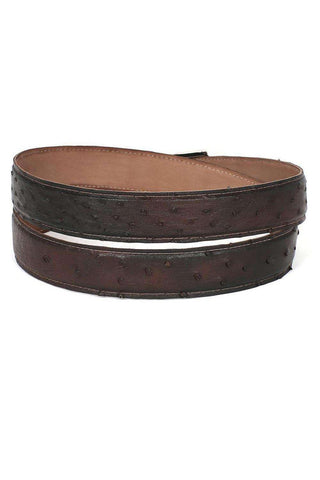 Paul Parkman Ostrich Skin Belt-AmbrogioShoes