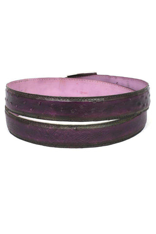 Paul Parkman Ostrich Skin Belt-AmbrogioShoes