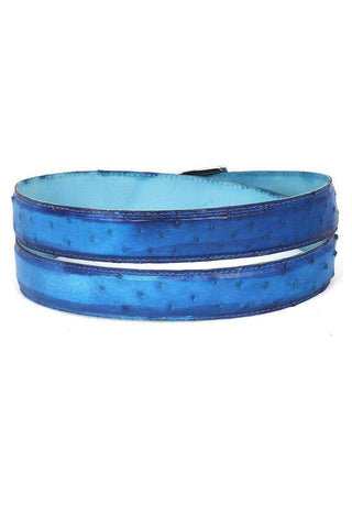 Paul Parkman Ostrich Skin Belt-AmbrogioShoes