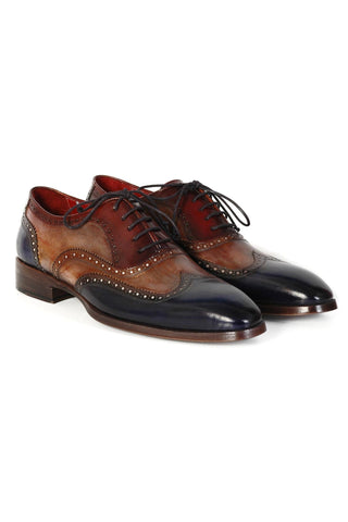 Paul Parkman PP22 Calf-Skin Leather Goodyear Welted Wingtip Oxfords (PM6325)-AmbrogioShoes