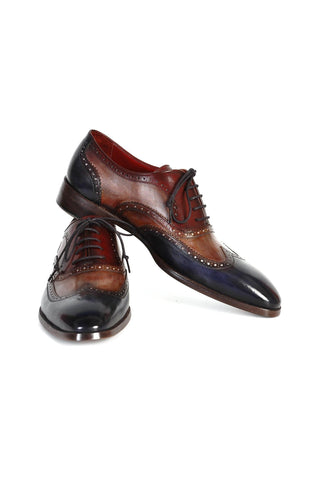 Paul Parkman PP22 Calf-Skin Leather Goodyear Welted Wingtip Oxfords (PM6325)-AmbrogioShoes