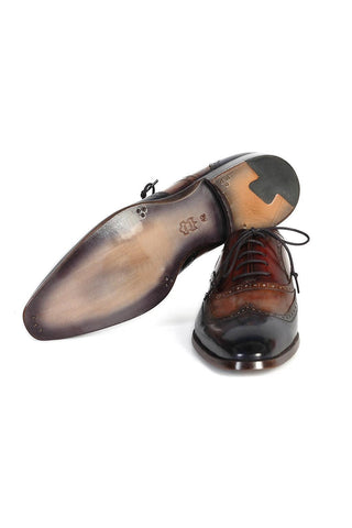 Paul Parkman PP22 Calf-Skin Leather Goodyear Welted Wingtip Oxfords (PM6325)-AmbrogioShoes