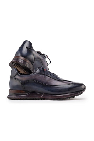 Paul Parkman Patina Leather Casual Sneakers (PM6444)-AmbrogioShoes