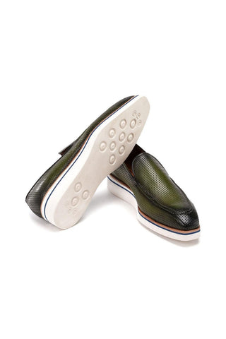 Paul Parkman Perforated Leather Smart Loafer