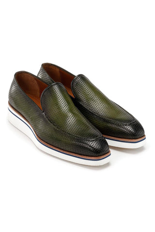 Paul Parkman Perforated Leather Smart Loafer