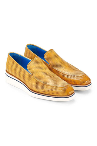 Paul Parkman Perforated Leather Smart Loafer