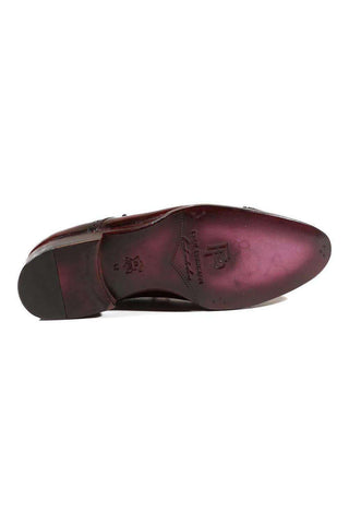 Paul Parkman Purple & Bordeaux Cap Toe Derby (PM2005)