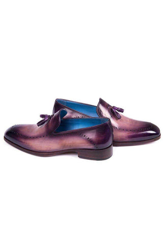 Paul Parkman Purple Calfskin Tassel Loafers (PM5811)-AmbrogioShoes