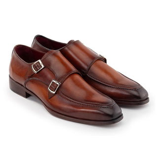 Paul Parkman SW53 Calf-Skin Leather Monk-Straps (PM6313)-AmbrogioShoes