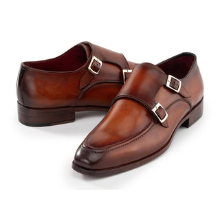 Paul Parkman SW53 Calf-Skin Leather Monk-Straps (PM6313)-AmbrogioShoes