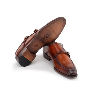Paul Parkman SW53 Calf-Skin Leather Monk-Straps (PM6313)-AmbrogioShoes