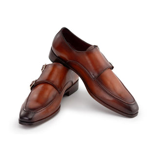 Paul Parkman SW53 Calf-Skin Leather Monk-Straps (PM6313)-AmbrogioShoes