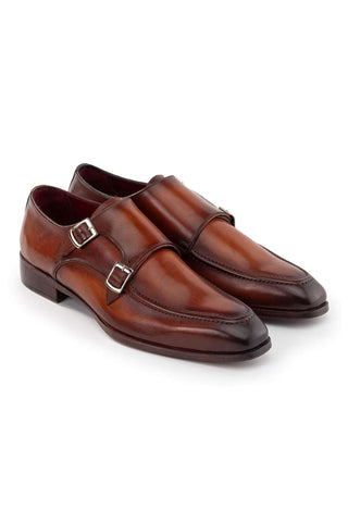 Paul Parkman SW53 Leather Monk-Straps (PM6313)-AmbrogioShoes