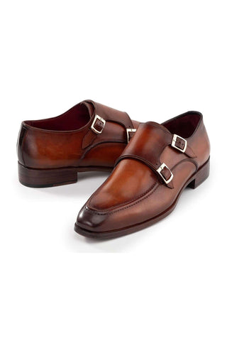 Paul Parkman SW53 Leather Monk-Straps (PM6313)-AmbrogioShoes
