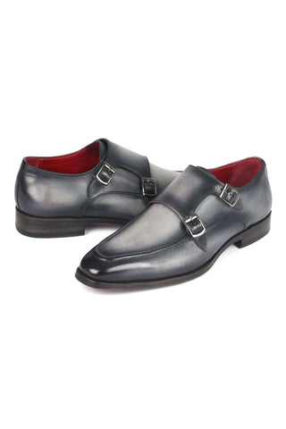 Paul Parkman SW53 Leather Monk-Straps (PM6313)-AmbrogioShoes