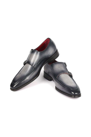 Paul Parkman SW53 Leather Monk-Straps (PM6313)-AmbrogioShoes