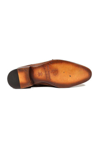 Paul Parkman Suede & Calf-Skin Leather Cap-Toe Double Monk-Strap Loafer (PM4024)-AmbrogioShoes