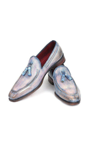 Paul Parkman Tassel Lila Hand-Painted Loafers (PM5456)