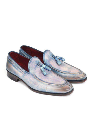 Paul Parkman Tassel Lila Hand-Painted Loafers (PM5456)-AmbrogioShoes