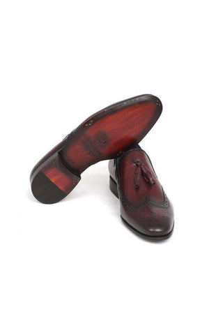 Paul Parkman WL34 Calf-Skin Leather Wing-Tip Tassel Loafer (PM5463)-AmbrogioShoes
