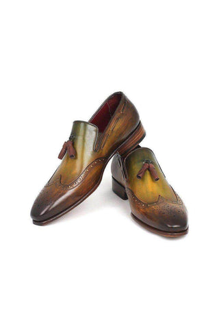 Paul Parkman WL34 Leather Wing-Tip Tassel Loafer (PM5463)-AmbrogioShoes