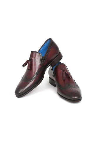 Paul Parkman WL34 Leather Wing-Tip Tassel Loafer (PM5463)-AmbrogioShoes