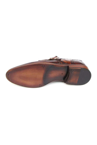 Paul Parkman Welted Leather Wing-Tip Kiltie Single Monk-Straps (PM2001)-AmbrogioShoes