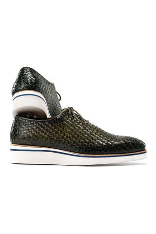 Paul Parkman Woven Calf-Skin Leather Casual Oxford (PM6467)-AmbrogioShoes