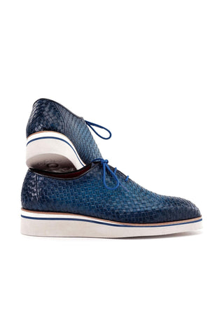 Paul Parkman Woven Calf-Skin Leather Casual Oxford (PM6467)-AmbrogioShoes