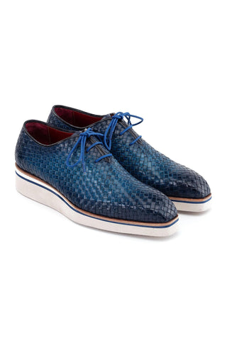 Paul Parkman Woven Calf-Skin Leather Casual Oxford (PM6467)-AmbrogioShoes