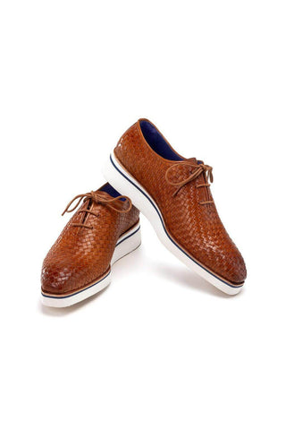 Paul Parkman Woven Leather Casual Oxford (PM6467)