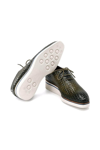 Paul Parkman Woven Leather Casual Oxford (PM6467)