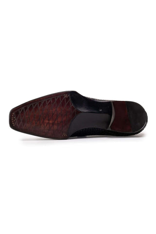 Paul Parkman Woven Leather Oxfords (PM6453)